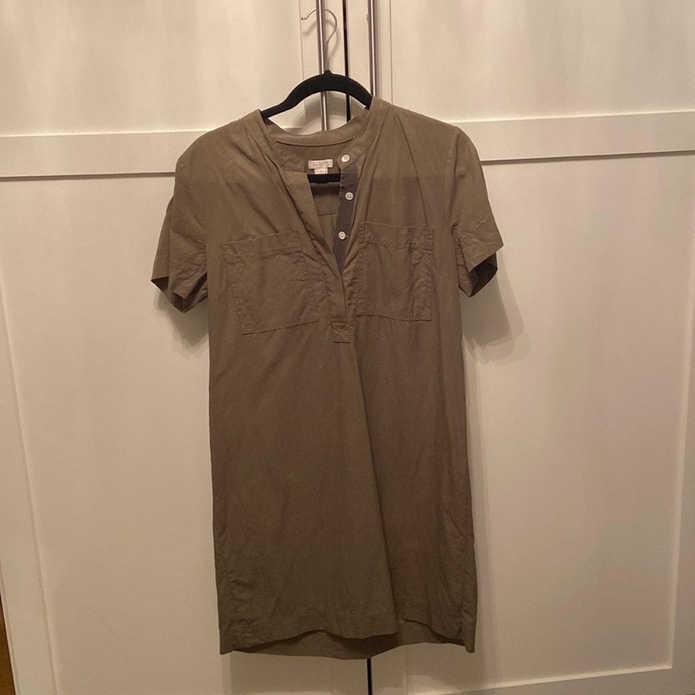J.Crew Olive Green Dress (size small)